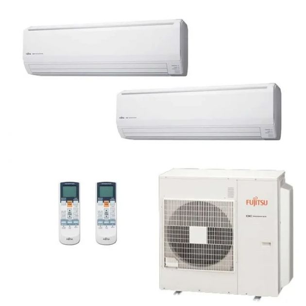 Ar Condicionado Multi-Split Fujitsu Inverter 45.000 Btu/h (2x 24.000) Quente/Frio 220V